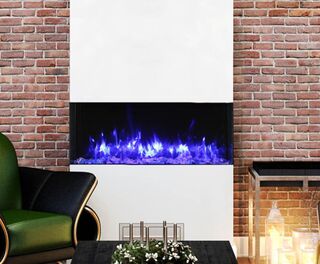 Elektrische sfeerhaard, Remii, 40-TRUE-VIEW-XL, Zwart, 2017
