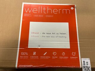 Infrarood verwarmingspaneel met spiegelglas 60 x 150 cm Welltherm