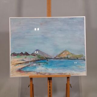 Acryl/pastel schilderij, Maya Wildevuur