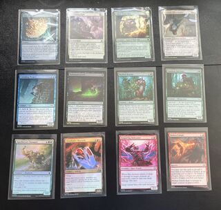 Ca. 250x Glimmende (foil) Magic The Gathering kaarten