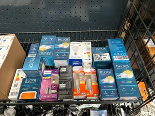 2x Inhoud stellingvak w.o. led lampen, W.o. Osram, Philips, Noxion