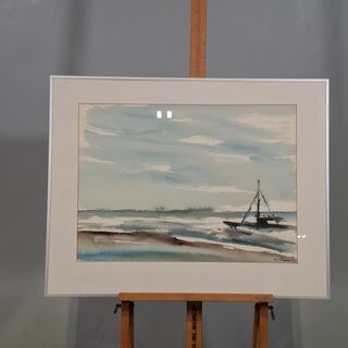 Aquarel, Maya Wildevuur, De kust, 1996