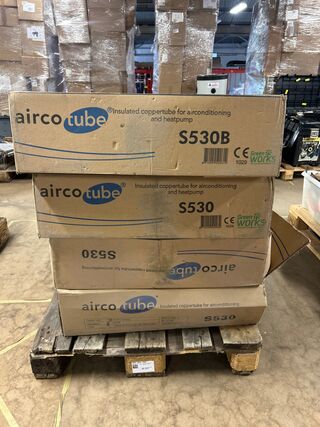 4x Geïsoleerde koperen leidingenset voor airconditioning en warmtepomp