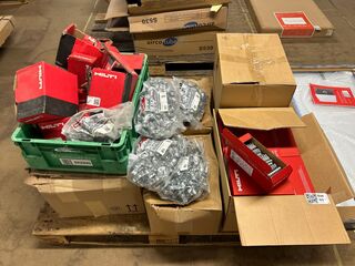 5000x Hilti bevestigingsmaterialen w.o. leidingbeugels, bevestigingscl