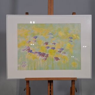 Kunstwerk in lijst, Maya Wildevuur, Bloemenvelden