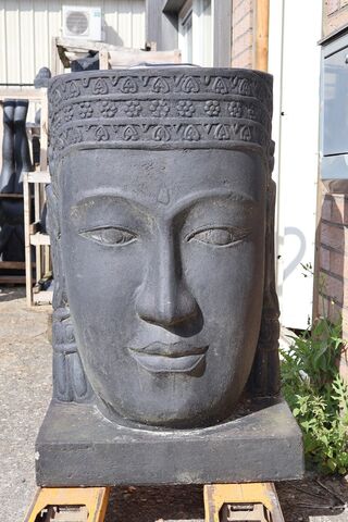 Fontein buddha, Buddha, Donkergrijs / Antraciet