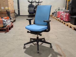 7x Bureaustoel, Gipsen, Zinn, blauw, groen en geel