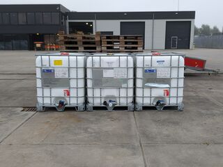 3x IBC-container, 1.000 liter, (leeg)