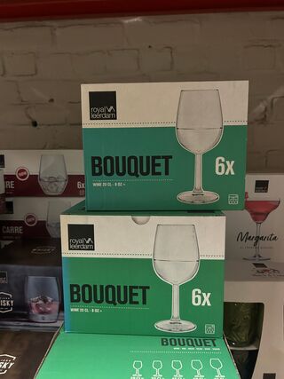 240x Diverse glazen W.o. Bouquet, Royal Leerdam