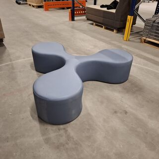 Modulaire zitpoef (3-armig), La Cividina, Blauw