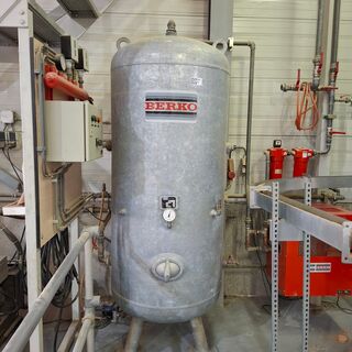 Compressoropstelling met buffertank Berko, Mattei ERC505, bouwjaar 199