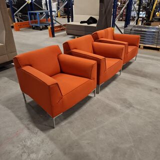 3x Fauteuil, Designonstock, Oranje