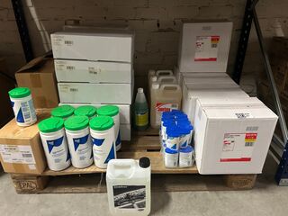 Partij schoonmaakmiddelen, hygiëneproducten en reinigingschemicaliën W
