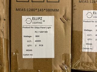 10x Led paneel 120 x 30 cm 36W 4000K Ellipz Lighting