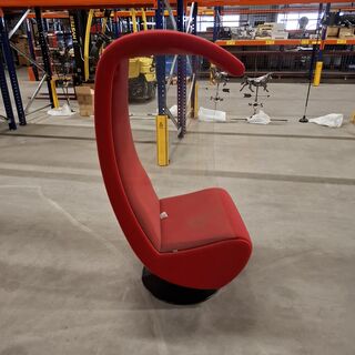 Swivel loungestoel, EvaVaara Design, Rood
