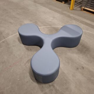 Modulaire zitpoef (3-armig), La Cividina, Blauw