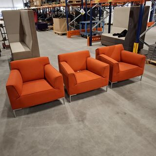 3x Fauteuil, Designonstock, Oranje