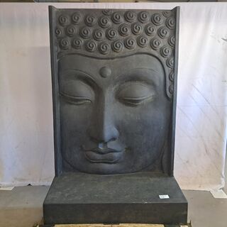 Fontein, Buddha, Donkergrijs / Antraciet