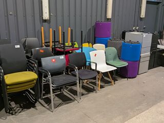 Partij diverse stoelen- en zitmeubels