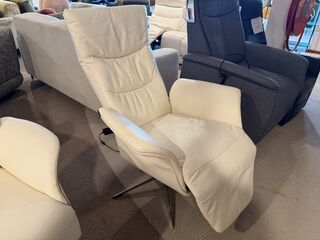 Relaxfauteuil, elektrisch verstelbaar wit