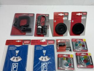 Partij diverse auto-accessoires, 11 stuks