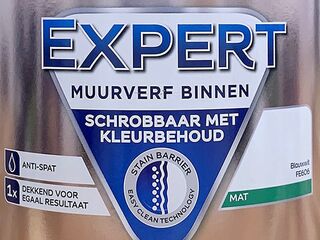 2x Expert muurverf binnen – 2,5 liter, Flexa, blauw/wit