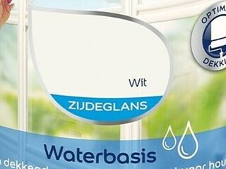 3x Flexa strak in de lak acryl zijdeglans  1 liter, Flexa, wit