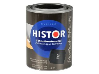 6x Schoolbordenverf mat, Histor, perfect effects, zwart, 1l