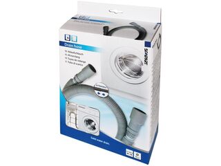 4x Flexibele afvoerslang 1.2 tot 4 meter, Scanpart, grijs