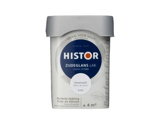 4x Lak zijdeglans, Histor, perfect finish, hoornwit, 250 ml
