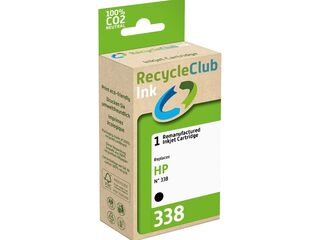 8x Cartridge compatibel met HP 338 Zwart, RecycleClub