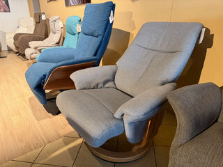 Relaxfauteuil, manueel verstelbaar  grijs