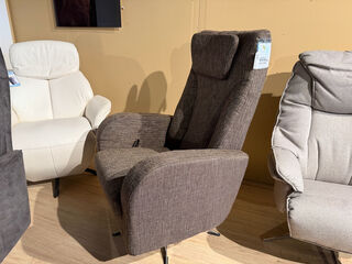 Relaxfauteuil, manueel verstelbaar d.m.v. gasveer grijs