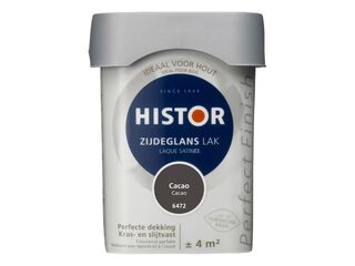 Ca. 12x Lak zijdeglans, Histor, perfect finish, cacao, 250 ml