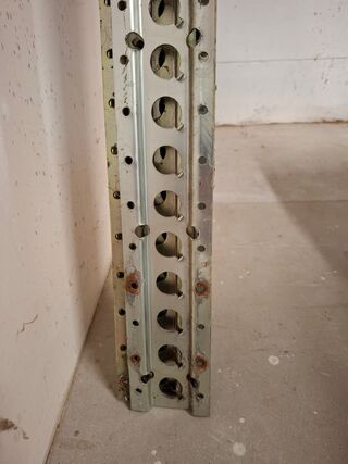 6x Snelspanrails met 3x support