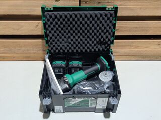 Accu-haakse slijper, HIKOKI, G 1813DF, (incl. HSC koffer, accu’s en ac