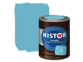 6x Muurverf, Histor, perfect effect, metallic oceaan, 1 l