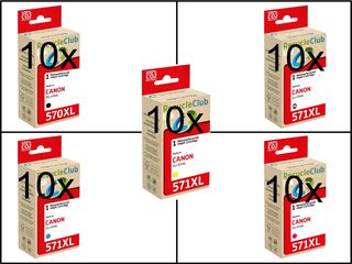 Ca. 50x Inktcartridges voor Canon PGi-570XL PGi-571XL, RecycleClub