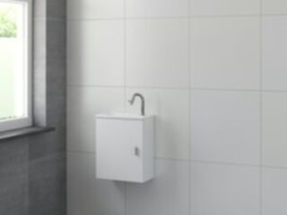 Onderkast fonteinmeubel, Bruynzeel, evi, mat wit