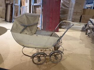 Kinderwagen decoratie  créme