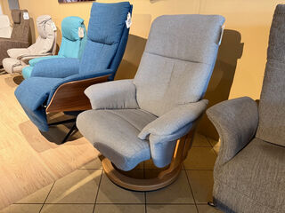 Relaxfauteuil, manueel verstelbaar  grijs