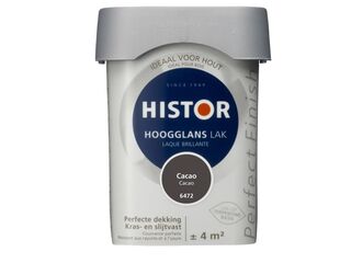 Ca. 24x Lak hoogglans, Histor, perfect finish, cacao, 250 ml