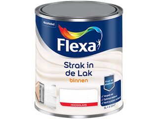 4x Strak in de lak binnenlak hoogglans – 1 L, Flexa