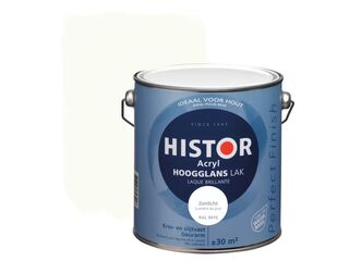 2x Perfect finish lak acryl hoogglans 2,5 liter, Histor, zonlicht (ral