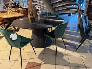 Set van 4 eetkamerstoelen groen