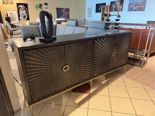 Dressoir walnut/goudkleurig