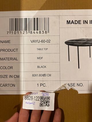 Set van 2 salontafels zwart