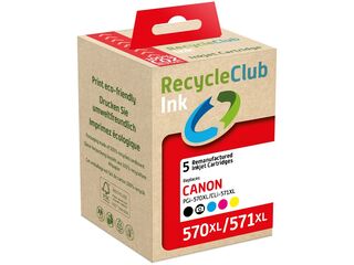 Ca. 19x Canon 570XL/571XL inktcartridge multipack, RecycleClub