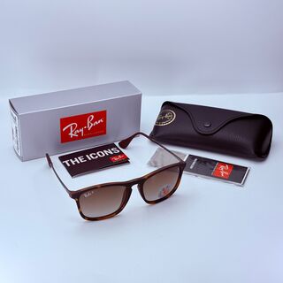 Rayban Zonnebril Chris tortoise gradient brown