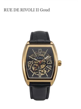 Buona Rue De Rivoli II Goud automatisch herenhorloge